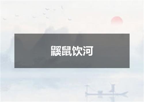 鼷鼠饮河