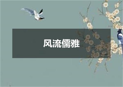 风流儒雅
