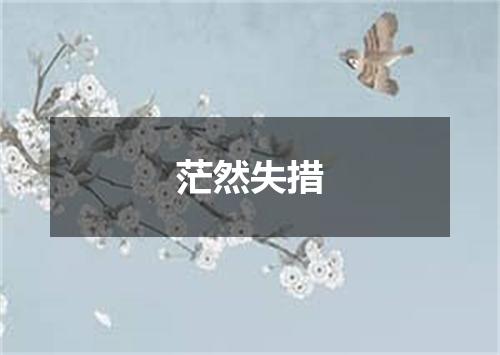茫然失措
