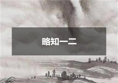 略知一二