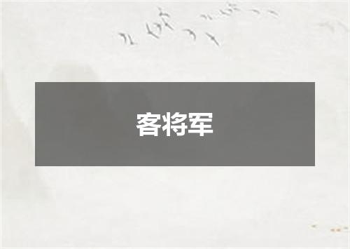 客将军