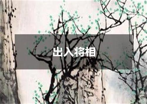 出入将相