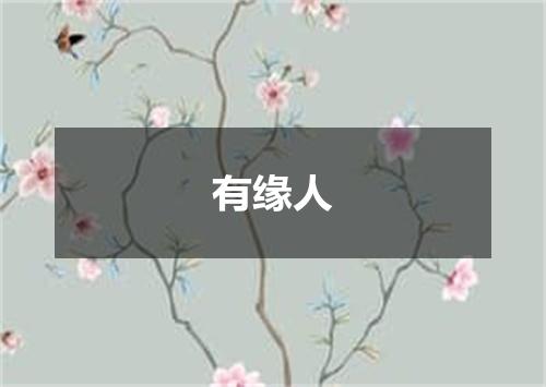 有缘人