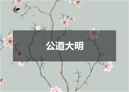 公道大明