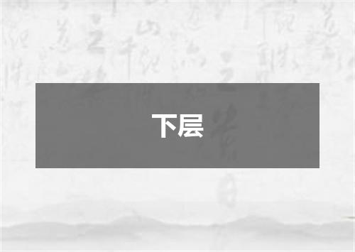 下层