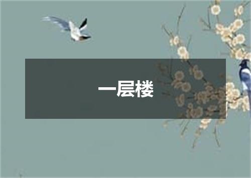 一层楼