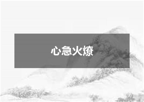 心急火燎