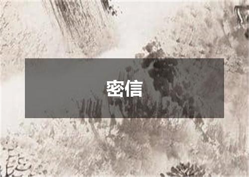 密信