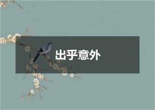 出乎意外