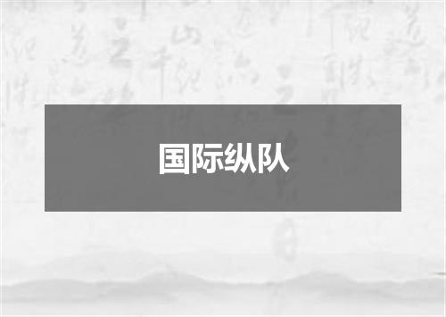 国际纵队