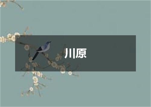 川原