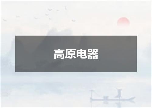 高原电器