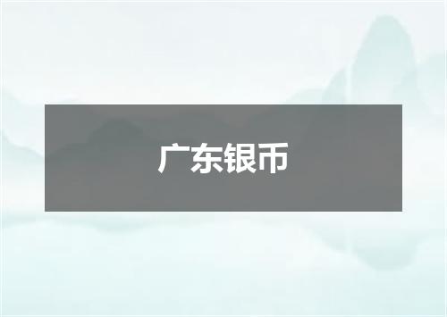 广东银币