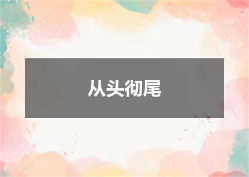 从头彻尾