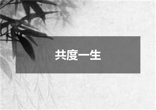 共度一生