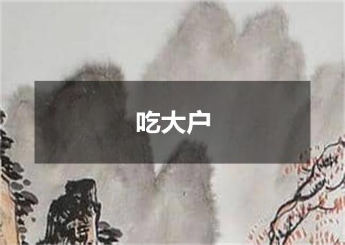 吃大户