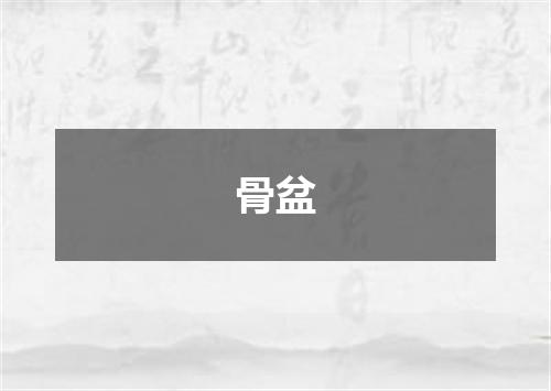 骨盆
