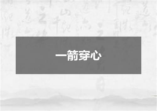 一箭穿心