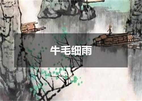 牛毛细雨