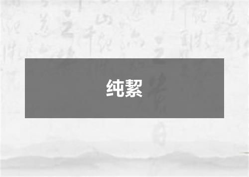 纯絜