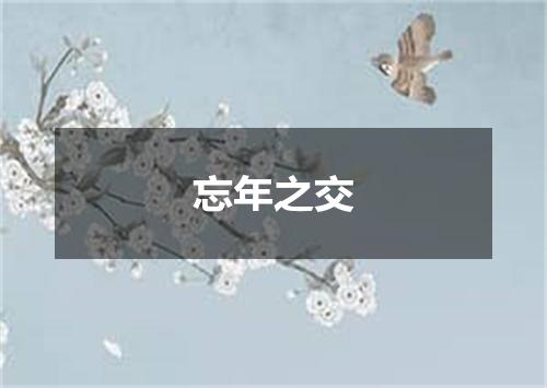忘年之交