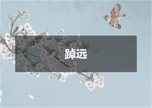 踔远