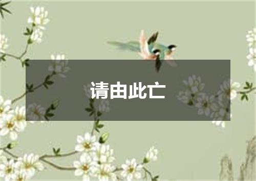 请由此亡