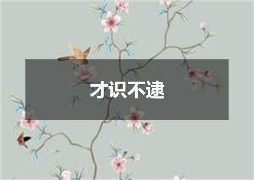 才识不逮