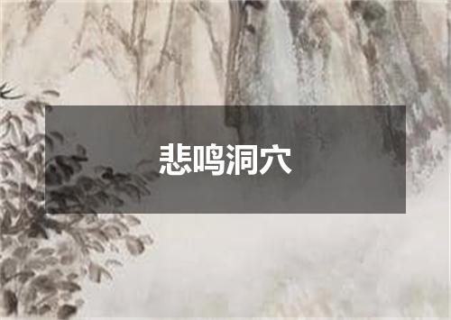 悲鸣洞穴