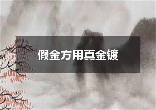 假金方用真金镀