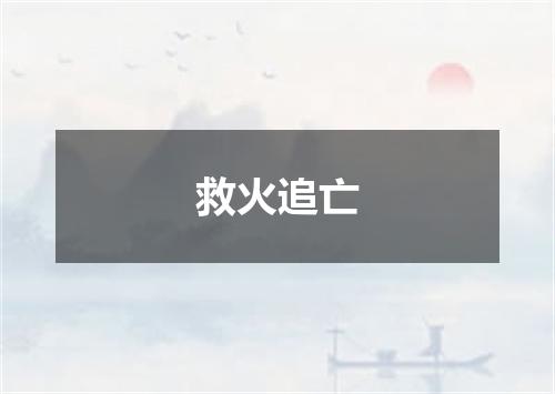 救火追亡