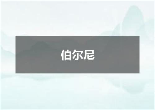 伯尔尼