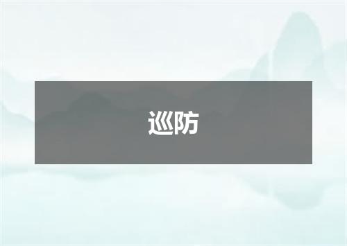 巡防