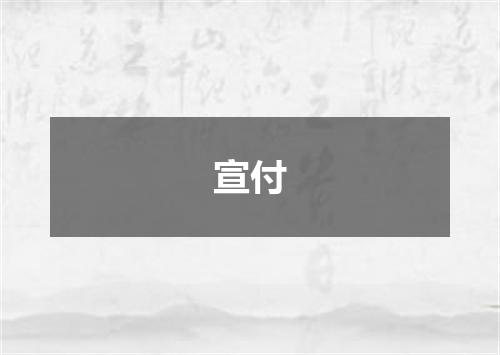 宣付