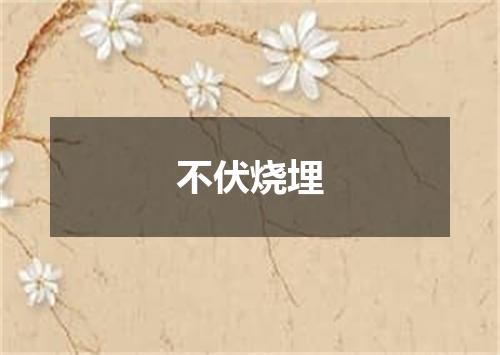不伏烧埋