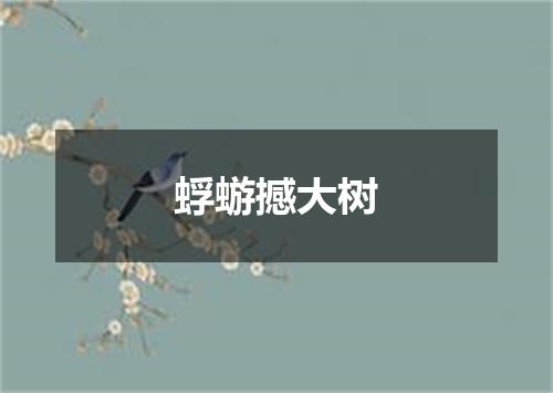 蜉蝣撼大树