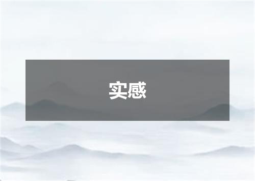实感