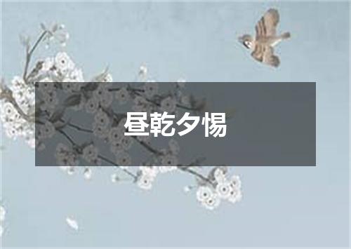 昼乾夕惕