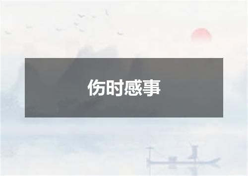 伤时感事