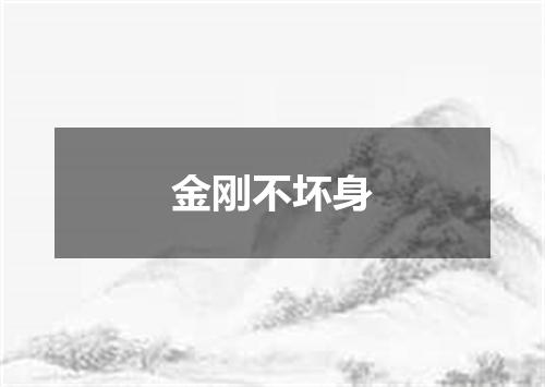 金刚不坏身