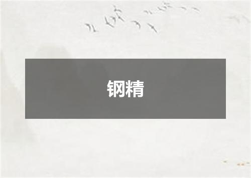 钢精