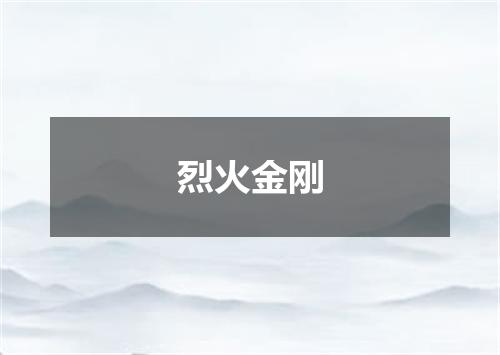 烈火金刚