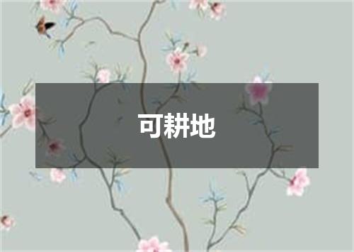 可耕地