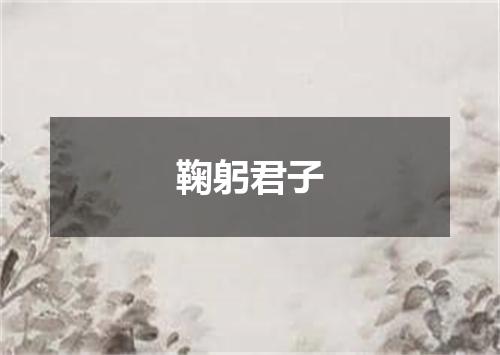 鞠躬君子