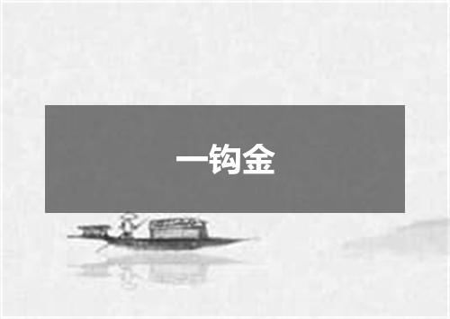 一钩金