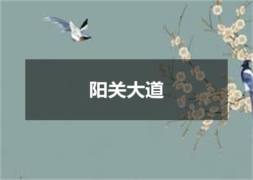 阳关大道