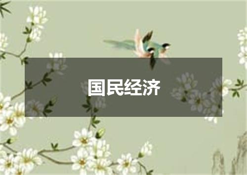 国民经济