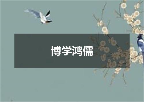 博学鸿儒