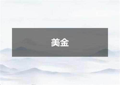 美金