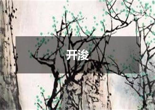 开浚